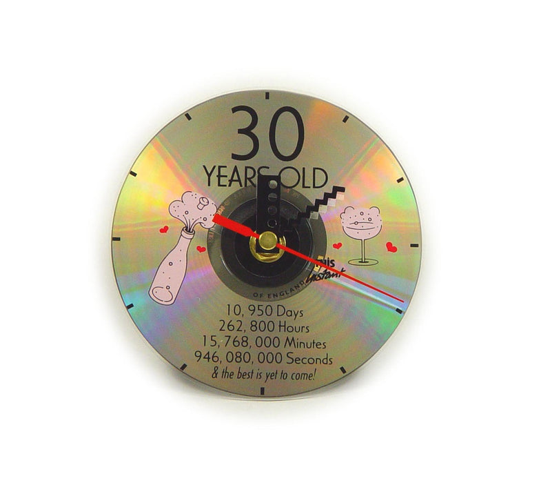 CD Clock 30th Years Old 