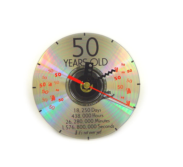 CD Clock 50th Years Old 