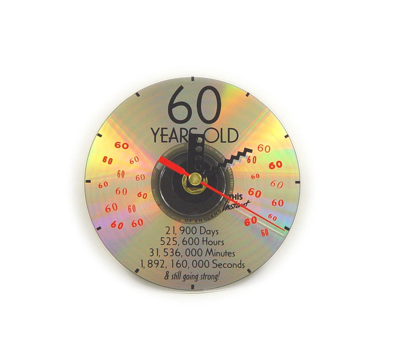 CD Clock 60th Years Old 