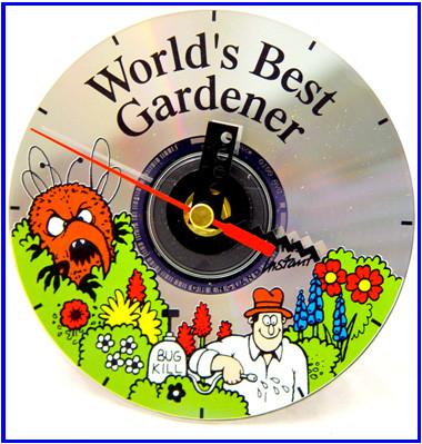 Cd Clock World's Best Gardener