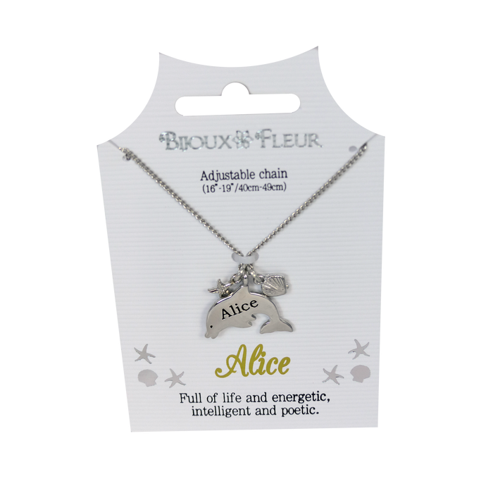 Bijoux Fleur Dolphin Necklace - Names