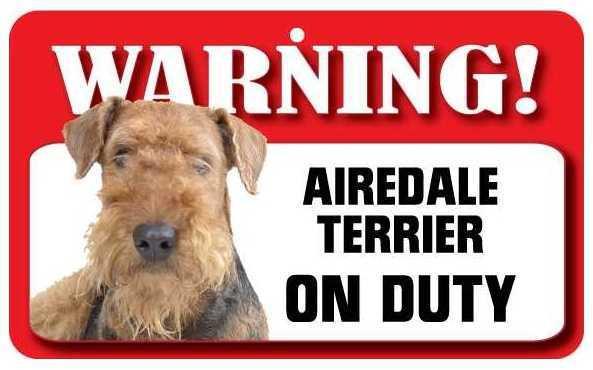 DS001 Airedale Terrier Pet Sign