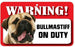 DS014 Bull Mastiff Pet Sign