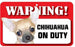 DS017 Smooth Coat Chihuahua Pet Sign