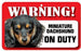 DS023 Long Haired Miniature Dachshund Pet Sign