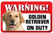DS034 Golden Retriever Pet Sign