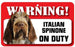 DS040 Italian Spinone Pet Sign