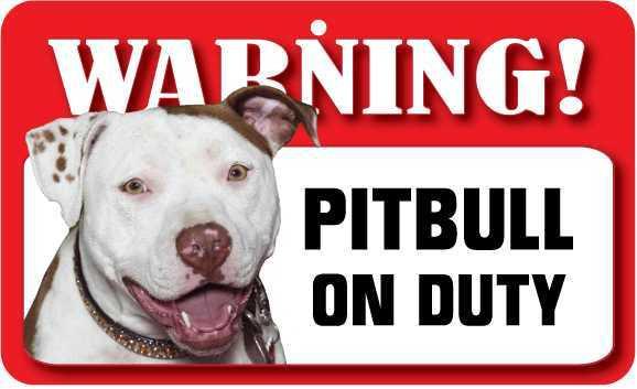 DS057 Pitbull Pet Sign
