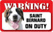 DS065 Saint Bernard Pet Sign