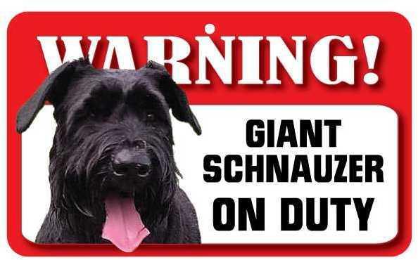 DS067 Giant Schnauzer Pet Sign