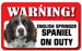 DS074 English Springer Spaniel Pet Sign