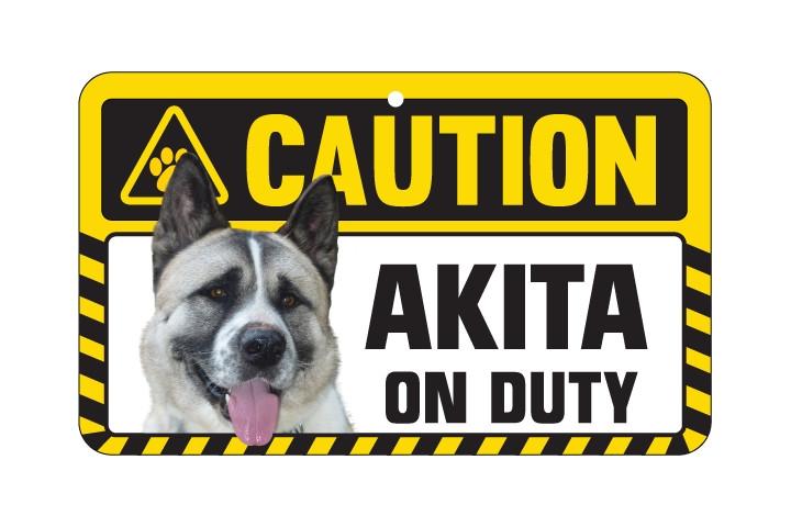 Akita Caution  Sign