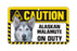 Alaskan Malamute Caution  Sign