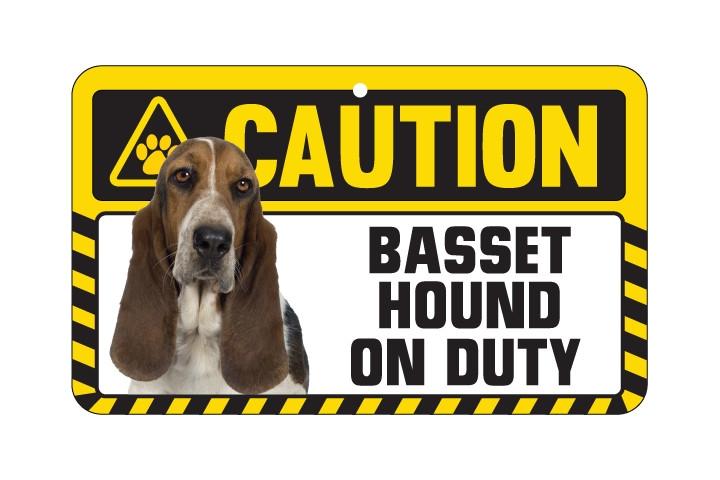 Basset Hound Caution  Sign