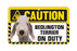 Pet Dog Signs - Caution
