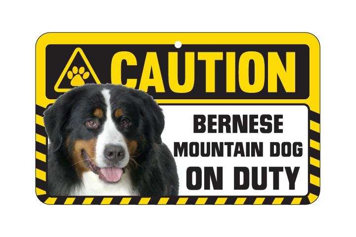 Bernese Mountain Dog Caution  Sign