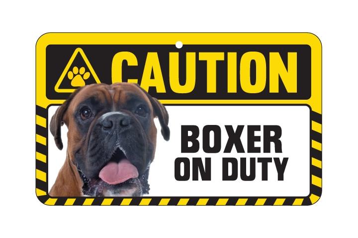 Boxer Caution  Sign