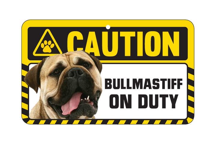 Bullmastiff Caution  Sign