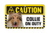Collie (Rough) Caution Sign