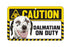 Dalmatian  Caution Sign