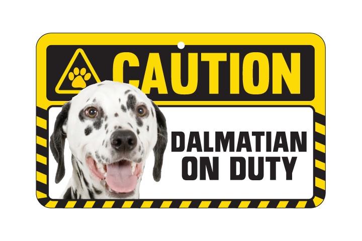 Dalmatian  Caution Sign