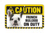 French Bulldog Caution Sign