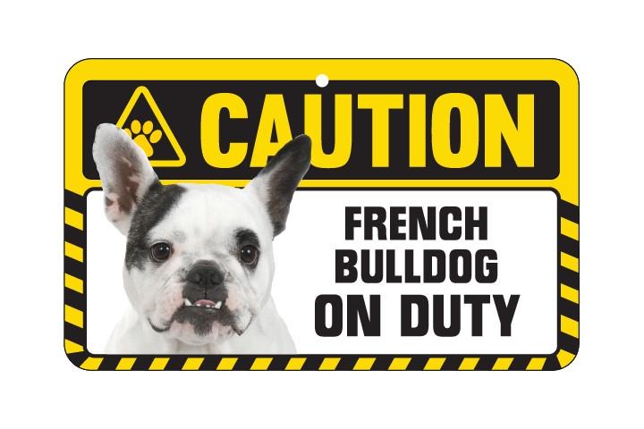 French Bulldog Caution Sign