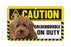 Goldendoodle Caution Sign