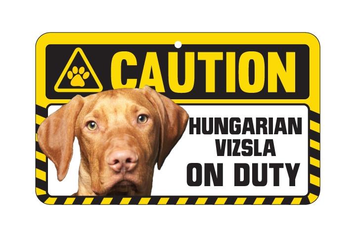Hungarian Vizsla Caution Sign
