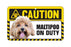 Maltipoo  Caution Sign