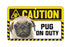 Pug Caution Sign