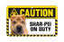Shar Pei  Caution Sign