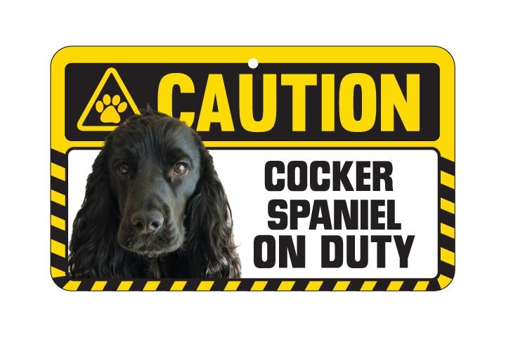 Spaniel (Cocker) Caution Sign