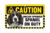 Spaniel (English Springer) Caution Sign