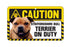 Staffordshire Bull Terrier Brown Caution