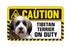 Tibetan Terrier Caution Sign