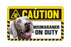 Weimaraner Caution Sign