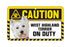 West Highland White Terrier Caution Sign
