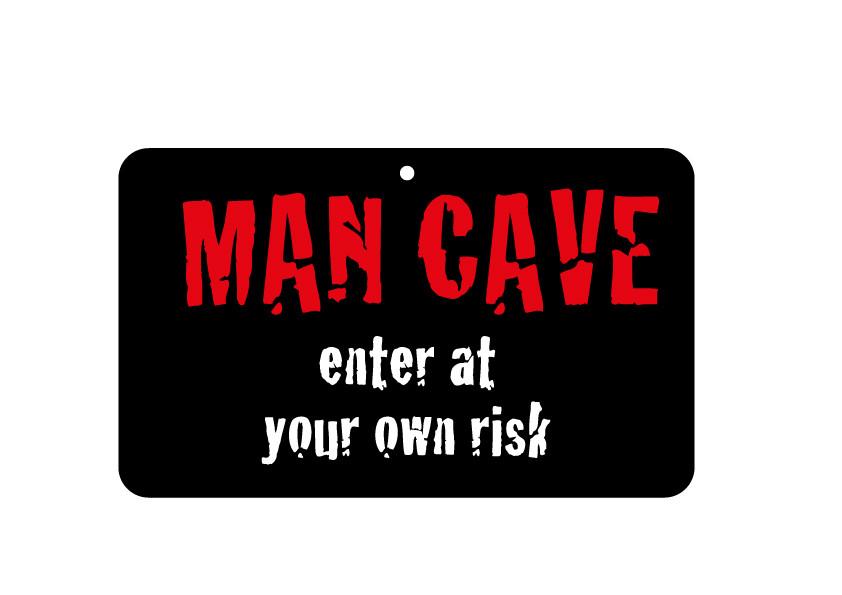 FN048 Fun Sign - Man Cave - Enter At Your Own Risk 