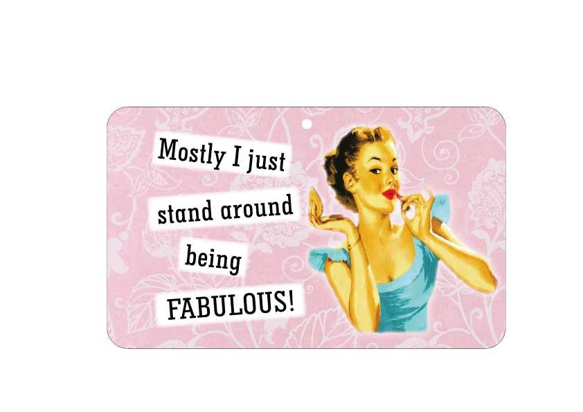 FN052 Fun Sign - Mostly I Just Stand Around Being Fabulous