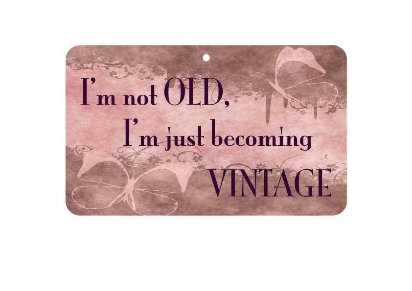 FN057 Fun Sign - I&#039;m Not Old I&#039;m Just Becoming Vintage 