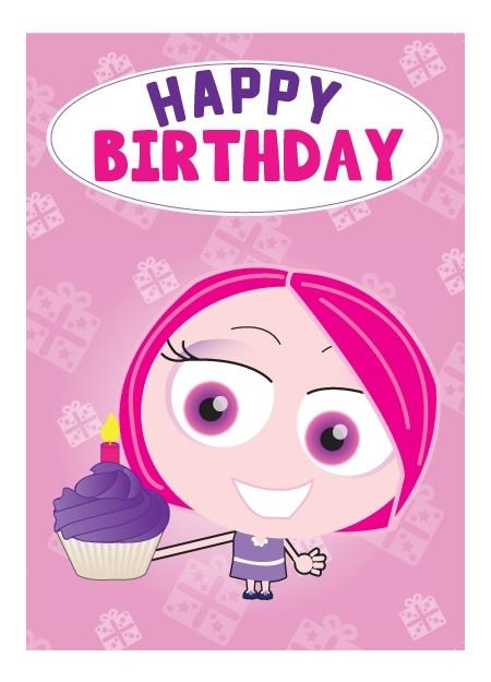 Birthday Card - Happy Birthday Girl
