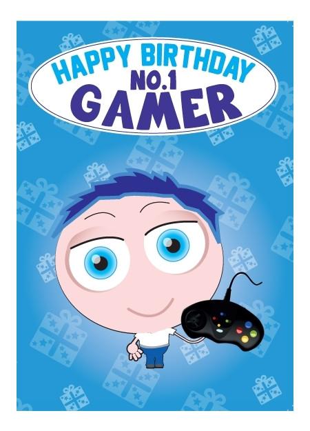Birthday Card - No. 1 Gamer