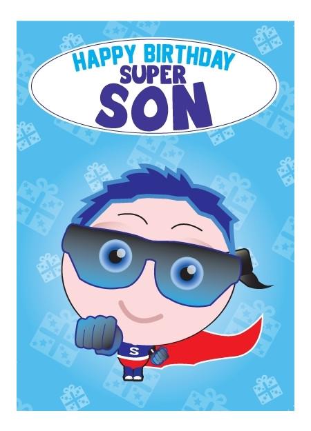 Birthday Card - Super Son