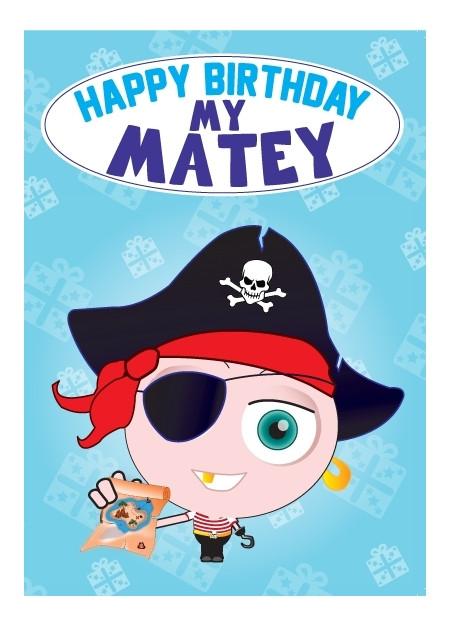 Birthday Card - My Matey Pirate