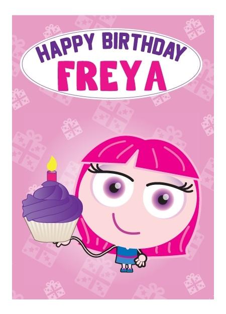 Birthday Card - Freya