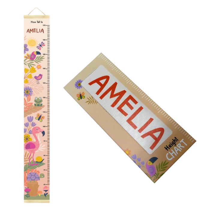Canvas Height Charts with boys' and girls' names - 60cm - 170cm