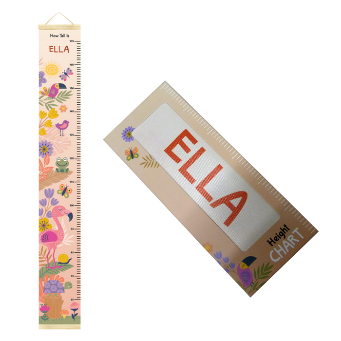 Canvas Height Charts with boys' and girls' names - 60cm - 170cm