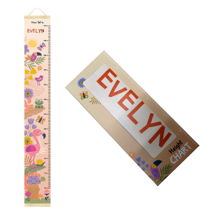 Canvas Height Charts with boys' and girls' names - 60cm - 170cm