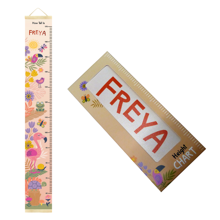 Canvas Height Charts with boys' and girls' names - 60cm - 170cm